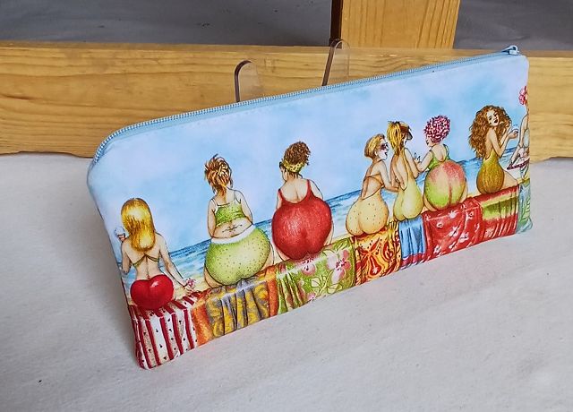 Mäppchen Fruitladies, Ferien, Sommer, Sonne, Strand, Stiftemäppchen