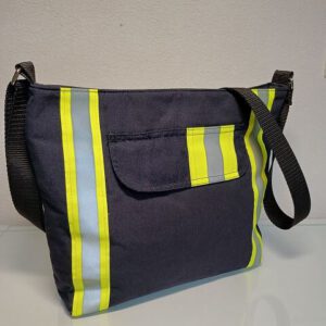 Crossbag Feuerwehr, Schultertasche, Umhängetasche, Feuerwehr-Upcycling