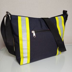 Crossbag Feuerwehr, Schultertasche, Umhängetasche, Feuerwehr-Upcycling