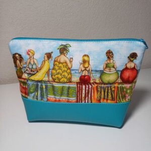 Kosmetiktasche Fruitladies türkis, Ferien, Sommer, Sonne, Strand