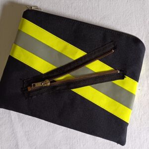 Feuerwehr-Upcycling Mäppchen, Minitasche, Purse