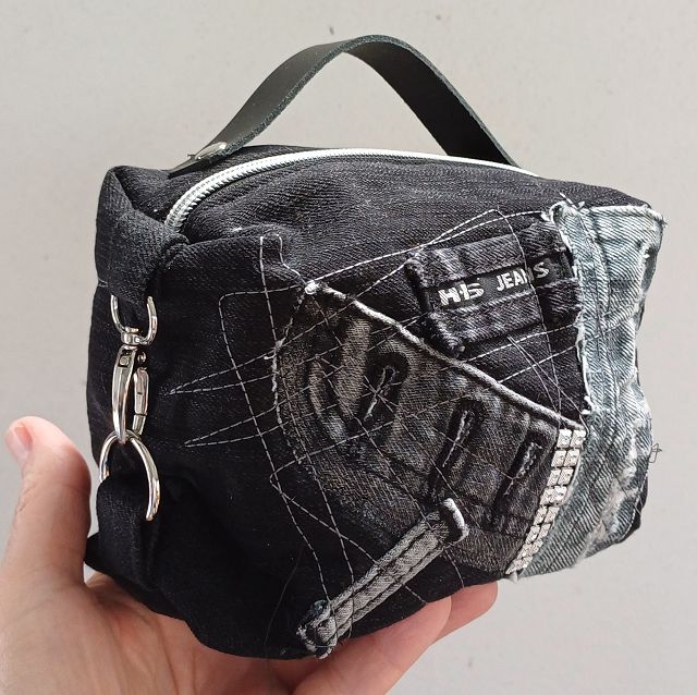 Kosmetiktasche Jeans - Denim Pouch, Denim Beauty-Bag, Wash Case