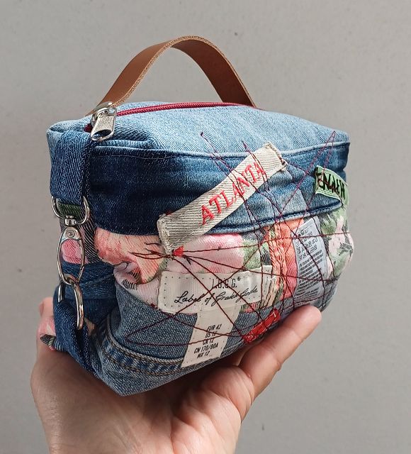 Kosmetiktasche Jeans - Denim Pouch, Denim Beauty-Bag, Wash Case
