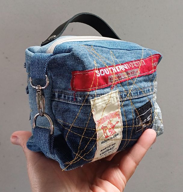 Kosmetiktasche Jeans - Denim Pouch, Denim Beauty-Bag, Wash Case