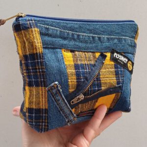 Kosmetiktasche Jeans - Country Pouch, Denim Beauty-Bag, Wash Case