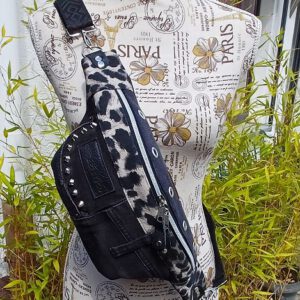 Jeans-Upcycling Bodybag/Bauchtasche, Jeanstasche