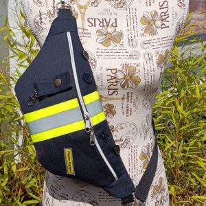 Crossbag Feuerwehr, Schultertasche, Umhängetasche, Feuerwehr-Upcycling