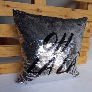 Paillettenkissen "Oh-la-la"
