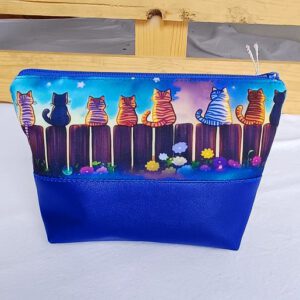 Kosmetiktasche „Katzen im Mondlicht“