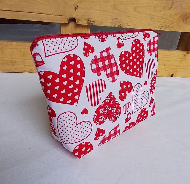 Kosmetiktasche „Herzenssache“