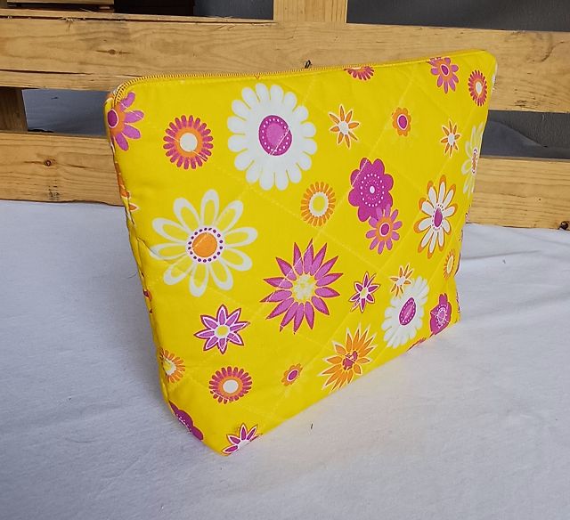 Große Kosmetiktasche „Sonnenblumenzauber“
