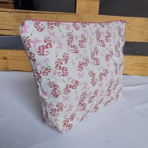 Große Kosmetiktasche „Rosenranke & Schmetterlinge“