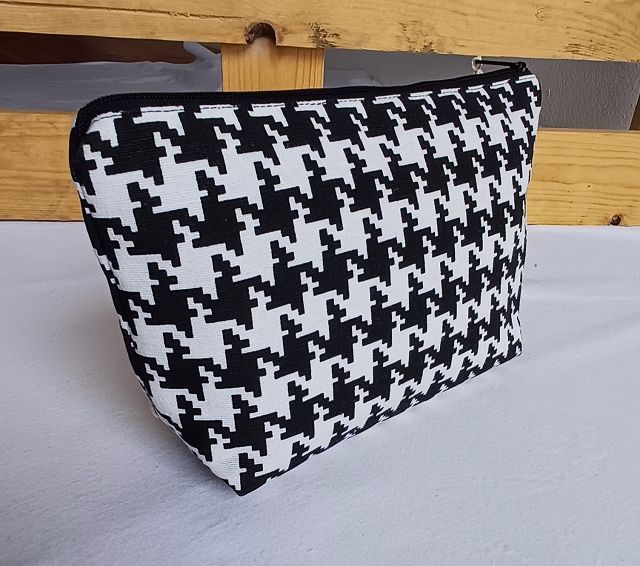 Kosmetiktasche „Classic Hahnentritt“