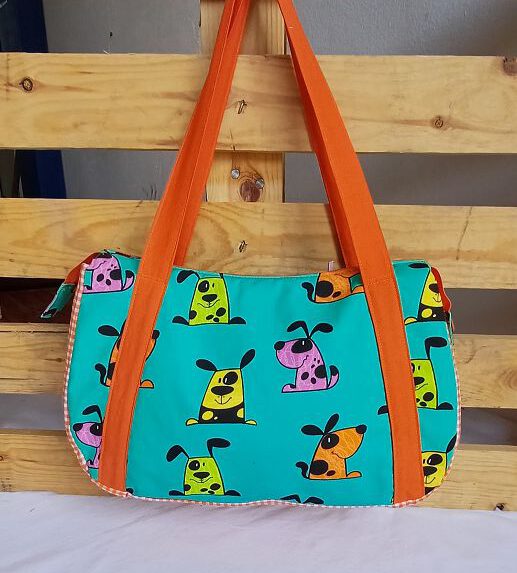 Schultertasche „Comic Dogs“