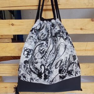 Rucksackbeutel „Upcycling Winterzauber“