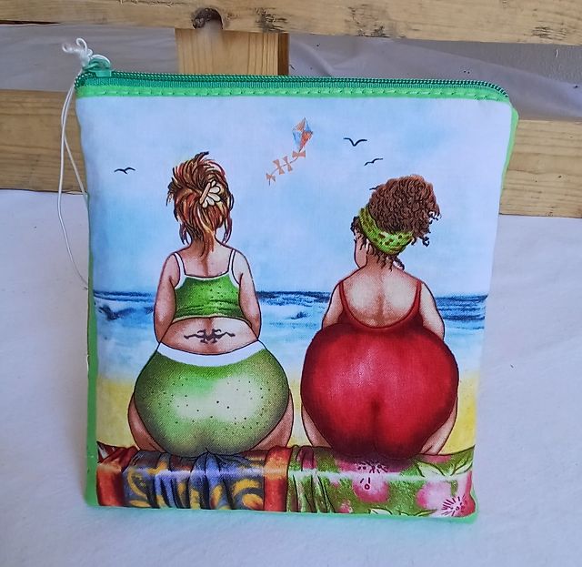 Mäppchen aus Baumwollstoff im Digitaldruck – „Fruitladies“